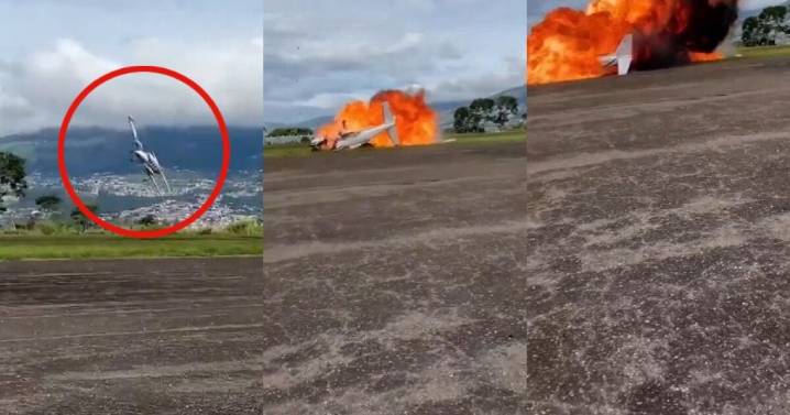 ¡Tragedia en Venezuela! VIDEO: avioneta se estrella y deja 2 muertos en aeródromo de Paramillo