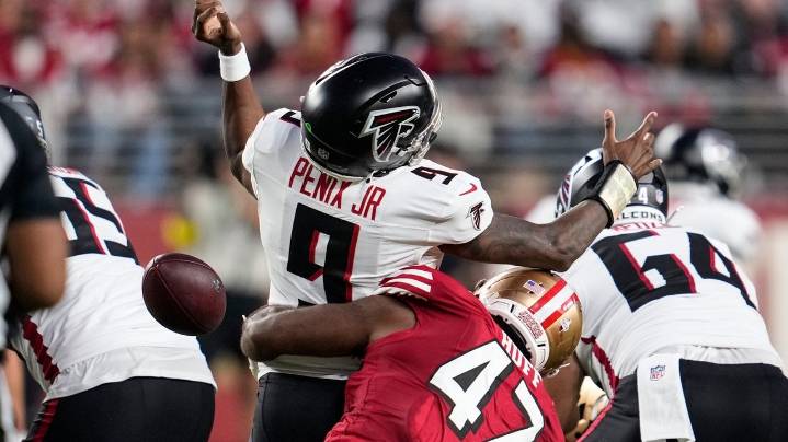 Falcons QB Penix is limited with knee injury and plans to start against Miami. Cousins is on standby