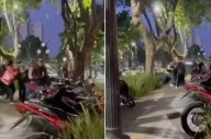 Tensión: Los Hells Angels protagonizaron una batalla campal contra trapitos