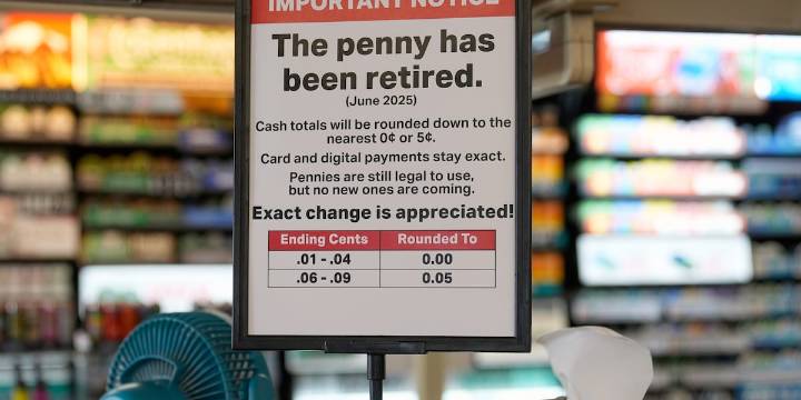 Banks and retailers run short on pennies as the US Mint stops making them