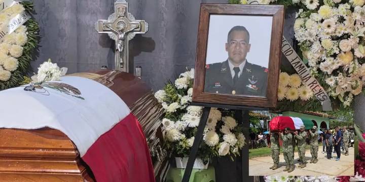 ¡Caído en cumplimiento del deber! Despiden con honores a mayor oaxaqueño abatido en Sinaloa