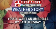 Forecast: Rain chances will be widespread by Tuesday afternoon and evening