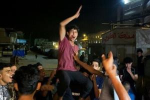 ‘Sending you love from Gaza’: Palestinians hail ceasefire deal