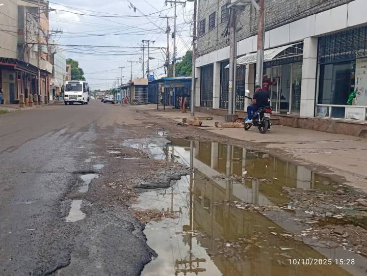 Deterioro avanzado en la calle 7 del sector Primero de Mayo...