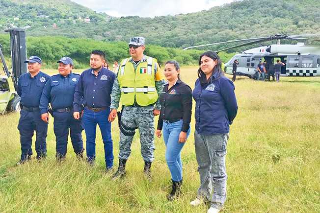Coordinan traslado aéreo para reparar bomba en El Ushi