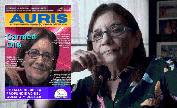 Celebración a la furiosa rebeldía de Carmen Ollé, Premio José Donoso 2025, en la Revista Auris N8
