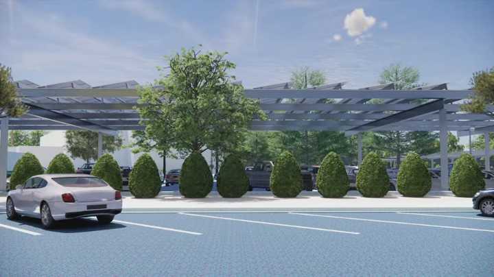 $2 million shade structure going up at Scottsdale city hall