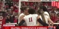 No. 1 Nebraska sweeps Michigan State