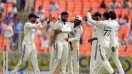 Play resumes on Day 1 after short rain break; India bowl out West Indies for 162
