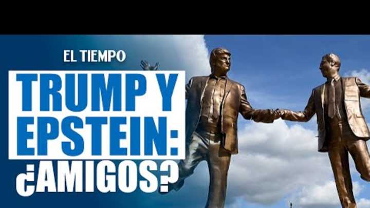 Polémica estatua satírica de Trump y Epstein tomados de la mano es instalada frente a Casa Blanca