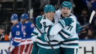 Macklin Celebrini, Will Smith help Sharks earn first win