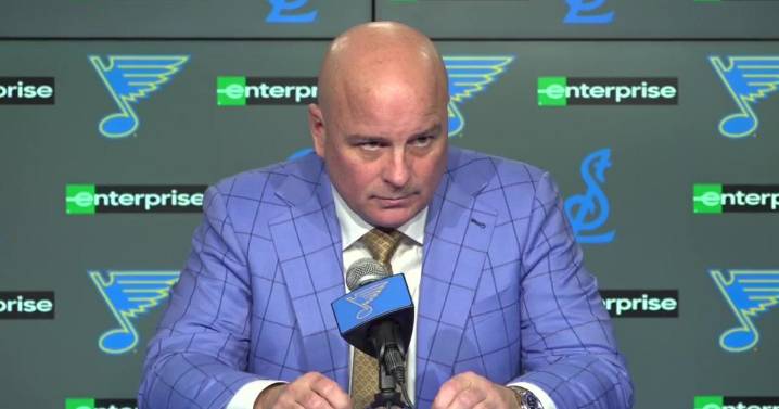 'We need to win that game,' Blues coach Jim Montgomery says