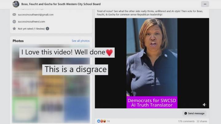 AI-generated campaign ad in South Western school board election raises questions about misinformation