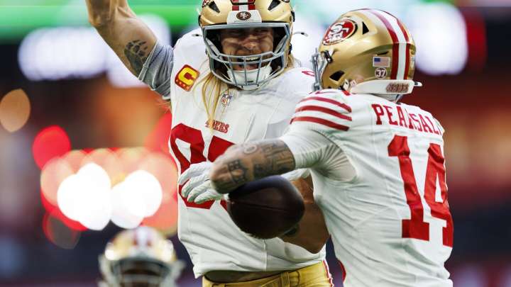 49ers rule out WR Ricky Pearsall; TE George Kittle ready to return