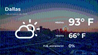Clima de hoy en Dallas, Texas para este martes 7 de octubre
