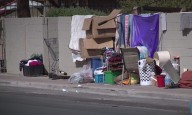 Homeless and running out of options: The makeshift communities that call Molasky Family Park home 