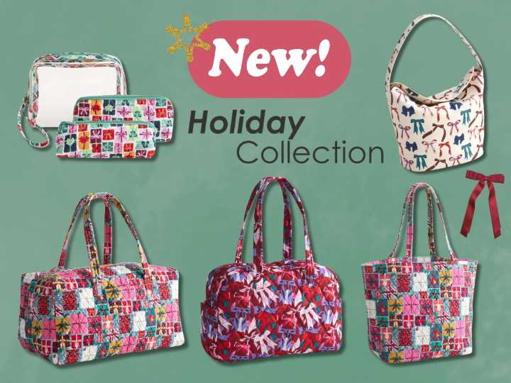 Embrace the holiday spirit early with Vera Bradley Outlet's new seasonal prints