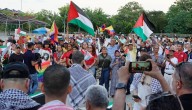 Palestinos en Barranquilla protestaron "para que no se normalice genocido en Gaza"