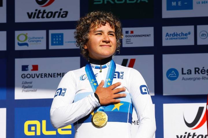 Remco Evenepoel y Paula Ostiz Taco, de oro entre los gigantes de la contrarreloj