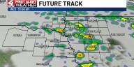 Showers continue today with warmer temperatures