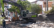 Avanza la pavimentación de av. Hipólito Yrigoyen