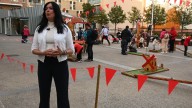Lorena Orduna inaugura el Spin Festival: "Que todo el mundo se divierta y disfrute de la cultura de Huesca"
