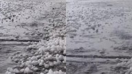 Así llegó granizo a Villa Ahumada🎦