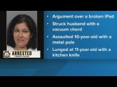 Sacramento woman arrested after knife attack injures husband and children