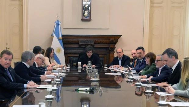 Milei convocó a su Gabinete en Casa Rosada