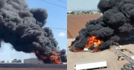 Se incendian pipas de gas en La Piralica en los Mochis, Sinaloa; reportan heridos con quemaduras