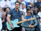 Did anthem singer Brad Paisley curse Game 3 of the World Series?