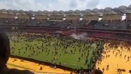 Chilling video! Kenyan forces open fire at Odinga's funeral, crowd panics