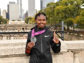 Chepngetich retains women’s marathon world record despite three