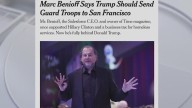 Benioff faces backlash after suggesting National Guard deployment to SF