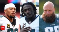 Saquon Barkley’s daughter Jada and Brandon Graham’s daughter Emerson have innocent questions for Philadelphia Eagles stars