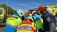 Muere el conductor de una furgoneta al chocar contra un autobús escolar en Guadarrama