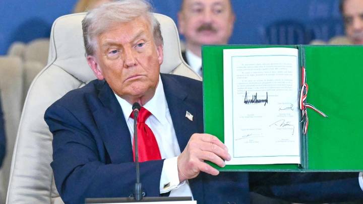 Trump y líderes de Egipto, Catar y Turquía firman declaración por tregua en Gaza