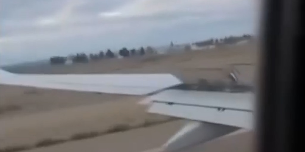 Falló un motor en pleno despegue de un avión en Trelew y debieron cerrar el aeropuerto: el video