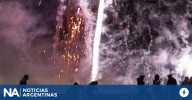 El imponente banderazo de los hinchas de Racing en la previa ante Flamengo
