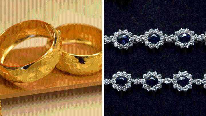 Gold prices jump on on Diwali, silver prices decline