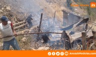 Sihuas: incendio deja sin hogar a un adulto mayor en Mitobamba