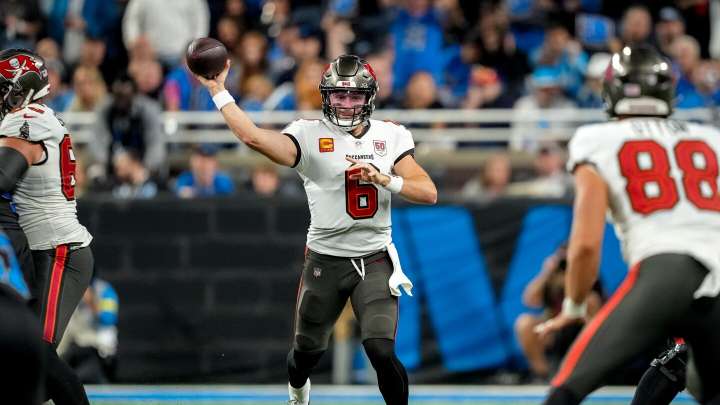 Baker Mayfield upgraded to full participant, Vita Vea didn't practice with foot injury