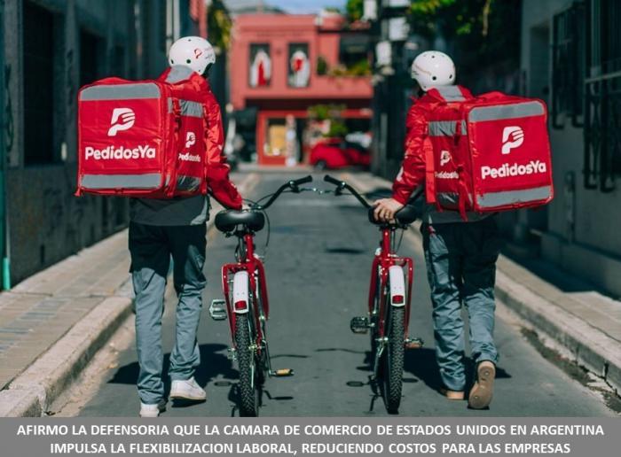 AFIRMO LA DEFENSORIA QUE LA CAMARA DE COMERCIO DE ESTADOS UNIDOS EN ARGENTINA IMPULSA LA FLEXIBILIZACION LABORAL, REDUCIENDO COSTOS PARA LAS EMPRESAS