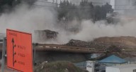 En video | En solo once segundos: así fue la implosión de los puentes en la avenida de Las Américas