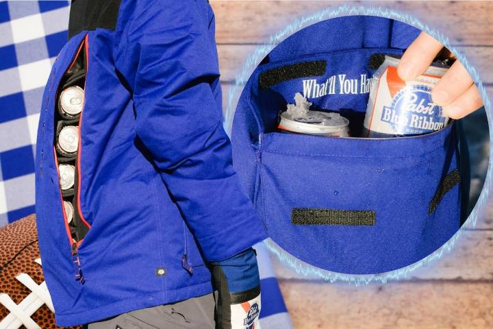 New Pabst Blue Ribbon Jacket Doubles as Beer Cooler