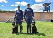 Policía Estatal presenta nuevos elementos del K9