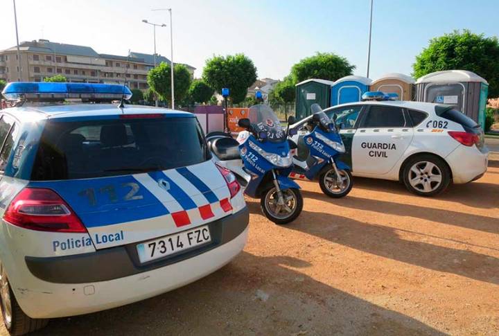Colisión entre una moto y un turismo en Carbajosa