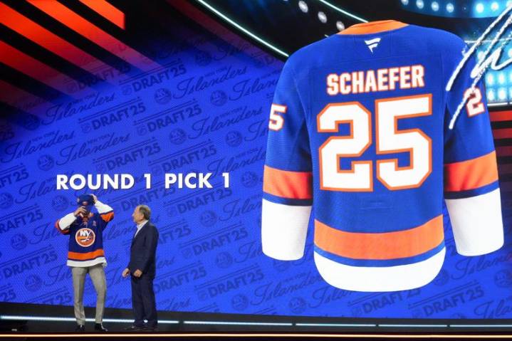Islanders name top pick D Matthew Schaefer to roster for opener
