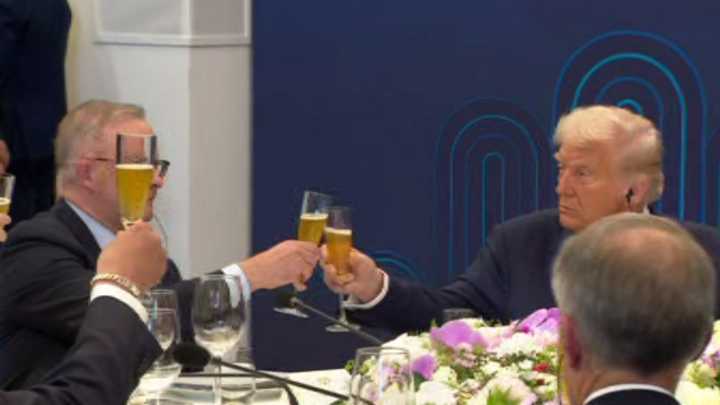 Cheers to that: Trump and Albanese get on like best mates as APEC summit kicks offs in South Korea