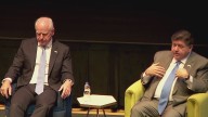 Gov. Walz, Pritzker talk troop deployments, arrest fears at event